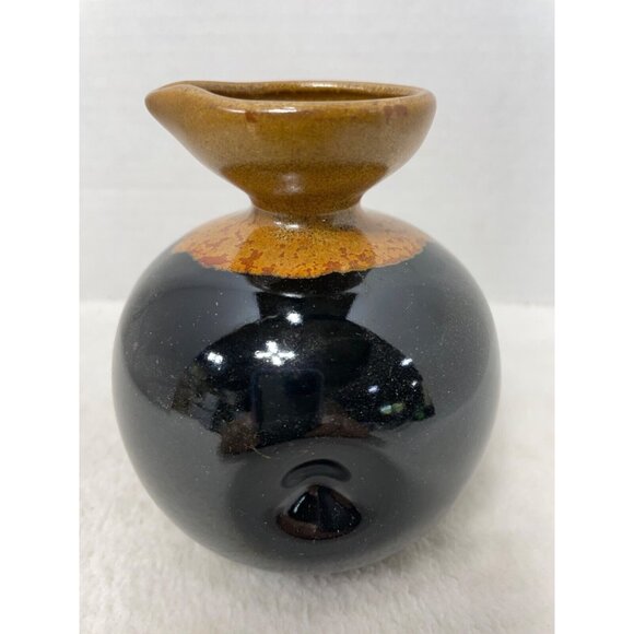 Vintage Japanese Nuka Glaze Ceramic Tokkuri Saki Server Oil Server - Picture 4 of 5